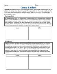 Cause Effect Natural Disasters Worksheet Foldable Cause And Effect Natural Disasters Natural Disasters Activities