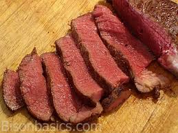 Once the oil shimmers and is hot, lay the bison steaks in the skillet. Bison Basics Pan Fried And Oven Roasted Bison Tenderloin Steak Recipe