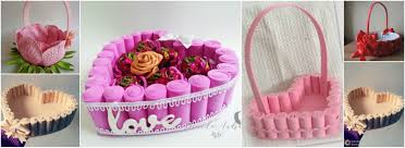 Con todas las piezas unidas, procederemos a decorarlo al gusto. Hermosa Canasta O Caja De Regalo En Foami Para El Dia De La Madre Haz Manualidades