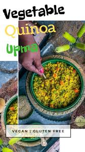 Vegetable Quinoa Upma In 2020 Vegetable Quinoa Vegan Lunch Recipes Healthy Vegetarian Dinner