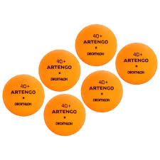 Ttb 100 40 6 Pack Table Tennis Balls Orange Decathlon