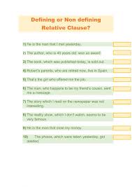You will learn what they are and how and when to use them. Ejercicio De Defining Vs Non Defining Relative Clause