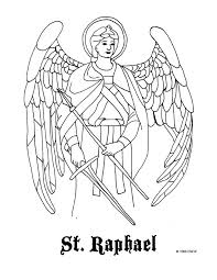 St Raphael Coloring Page C 2008 C M W All Coloring Pages Are My Own Artwork And Are Free For Any Fair Not For Angel Coloring Pages Coloring Pages St Raphael