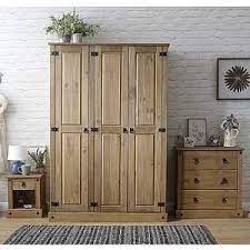 Furniture In Fashion Alonza Wooden Bedroom Furniture Set 1 In Solid Pine Wooden Bedroom Furniture Sets Wooden Bedroom Furniture Bedroom Furniture Sets