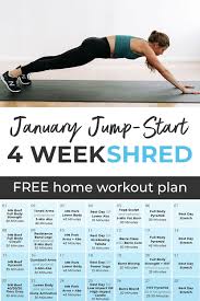 4 Week Workout Plan With Youtube Videos Nourish Move Love 4 Week Workout Plan Workout Plan At Home Workout Plan