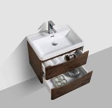 White bathroom vanities give your bath a beautiful and fresh artistic unrivaled by any other bathroom vanity cabinets. Eviva Smile 28 Inch Rosewood Wall Mount Modern Bathroom Vanity With Wh Bare Modern