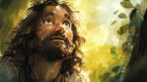 Sacred immersion baptism of jesus john baptizes jesus in the jordan river  marking a pivotal moment of spiritual cleansing and divine affirmation