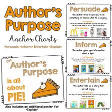 authors purpose its all about pie anchor charts