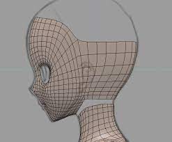 blenderでモデリング 顔４ in mmd life 3d キャラクター モデリング 人体スケッチ