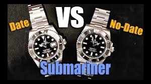 Hundreds if not thousands of copycats abound. Rolex Submariner Date Vs No Date Youtube