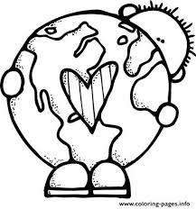 Use basic crochet stitches to make adorable crocheted hearts! Earth Day Kid Love Heart Coloring Pages Printable
