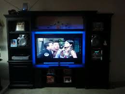 Blue Neon Light Behind Tv Lights Behind Tv Blue Neon Lights Neon Lighting