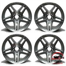 Set Of 4 Mercedes C Class 2008 2015 18 Factory Original Staggered Wheels Rims Wheel Rims Rims Mercedes Benz C300