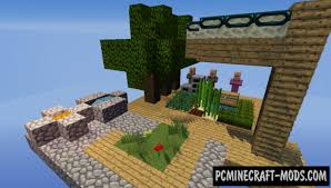 Also you will see one tree and one chest. Skyblock By Ragegrief Map For Minecraft 1 17 1 1 16 5 Pc Java Mods