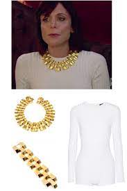 Bethenny Frankel S Gold Watch Link Necklace Big Blonde Hair