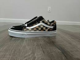 Black And White Checkered Vans Womens Size 7 Vans Old Skool Checkerboard Desert Camo Women S Classic Skate Shoes Size 7 In 2020 Vans Old Skool Vans Shoes For Sale Vans