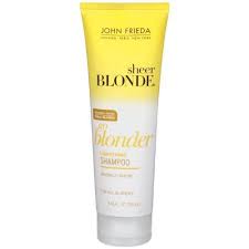 john frieda sheer blonde go blonder lightening shampoo 8 45 fluid ounce pack of 2 by john frieda 9 98 john fried lightening shampoo blond shampoo shampoo