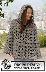 Thick And Neutral Crochet Poncho Allfreecrochet Com