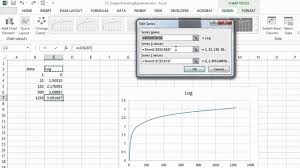 how to make graphs from log equations on excel microsoft excel help