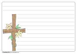 Type directly onto the editable template to mask your handwriting from wise children or handwrite on the. Easter Cross Writing Template Teaching Ideas