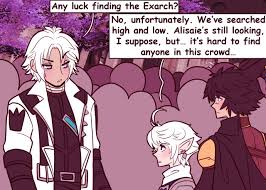 After alisaie formally joins the scions, alphinaud mentions possibly visiting ga bu the koboldling with likewise, the message that appears when the wol's job crystal powers up for the last time is a. Alphinaud Leveilleur On Tumblr