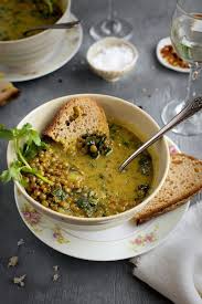 Coconut Basil French Green Lentil Soup Recipe Lentil Recipes French Green Lentils Green Lentil Soup