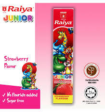 Eksperimen sabun, pasta gigi, slime di goreng. Raiya Junior Toothpaste Single Pack 75gm Strawberry Hotpink New Pgmall