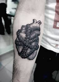 The pierced heart is cut in half. Top 90 Anatomical Heart Tattoo Ideas 2021 Inspiration Guide