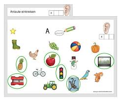 Ubungsmaterial Anlaute In 2020 Anlaute Schule Lernen Deutsch Schulideen