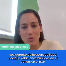 Verónica Roca-Rey, Gerente de responsabilidad social y relaciones públicas  del Banco de Crédito BCP, compartirá el impacto de la iniciativa social  Impulso BCP en el #Funds4impactSummit2024 🌎🚀, Nos ...