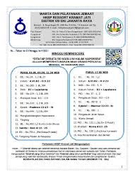 Dengarkanlah aku, maka kamu akan hidup! Warta Dan Pelayanan Jemaat Hkbp Ressort Kramat Jati Distrik Viii Dki Jakarta Raya