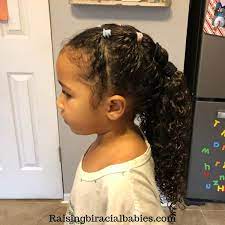 Low maintenance and a little bit edgy, they work for any young lady who stays. Mixed Girl Hairstyles A Cute Easy Style For Biracial Curly Hair Tutorial