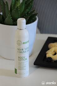 Savio Body Lotion Made Of Aloe Vera Olive And Almond Oil For A Fresh New Body Experience Savio Cosmetics Paraben Free Products Body Lotion Lotion