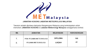 Malindo moist cake food/beverages 47301 petaling jaya. Jawatan Kosong Di Jabatan Meteorologi Malaysia Jobcari Com Jawatan Kosong Terkini