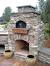 Brick Outdoor Cooking Fireplace