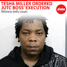 A prosecution witness yesterday told the Home Circuit Court that Tesha  Miller watched as thugs carried out the hit he allegedly ordered