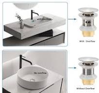 Amazon.com: Rockgoya Drenaje del lavabo del baño,Tapón de drenaje Fregadero  de baño con desbordamiento,Conjunto de drenaje desplegable con cesta de ...