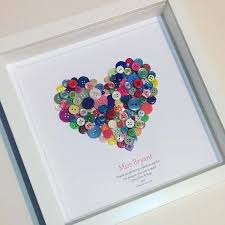 Creative Handmade Birthday Gift Ideas For Sister Personalised Button Art Christmas Gift Gift Idea For Daughter Gift For Niece Best Friend Gift Birthday Leaving Present 18th 21st In 2020 Art Christmas Gifts Button Art Boyfriend Crafts