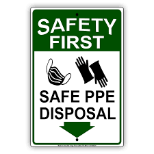Analytical chemistry is the study of the separation, identification, and quantification of the chemical components of natural and artificial materials. Safety First Save Ppe Disposal Safety Precaution Indoor Outdoor Health And Safety Novelty Aluminum Metal Sign 8 X12 Walmart Com Walmart Com