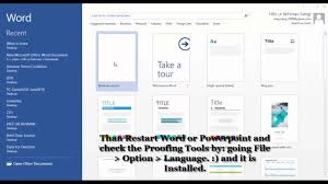 Microsoft Word Proofing Tools Youtube