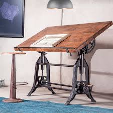 French Industrial Architect Drafting Table Walnut Vintageindustrialfurniture Vintage Industrial Furniture Industrial Apartment Decor French Industrial Decor