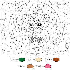 This mathematical game teaches children to recognize numbers and solve simple mathematical examples. 52 Number Coloring Sheets Free Printables Image Inspirations Samsfriedchickenanddonuts