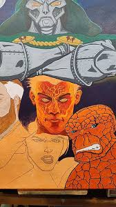Fantastic Four Poster Painting: Progress No. 5 #art