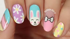 Anyone else as excited as us about longer days and warmer weather? 5 Cute Spring Easter Nail Art Ideas Youtube