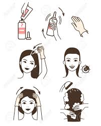 Steps How To Apply Hair Dye Vector Isolated Illustrations Set Royalty Free Cliparts Vectors And Stock Illustration Image 86189592