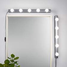 Round mirrors with gentle curved shapes can give the room a softer touch as well as adding space or from the kitchen mirror that brings light and space to the room, to the stylish hallway mirror where you have a last look at yourself before leaving home. Musik Chrome Plated Wall Lamp Ikea
