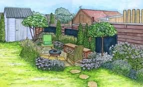 Eine Sitzecke Mit Feuerstelle Entsteht Feuerstelle Garten Hinterhof Garten Gartengestaltung