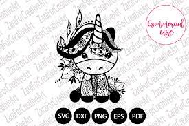 Download Unicorn Mandala Zentangle Svg 225978 Cut Files Design Bundles
