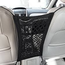 Amazon Com Mictuning Universal Car Seat Storage Mesh Organizer Mesh Cargo Net Hook Pouch Holder For Bag Luggag Car Trunk Organization Seat Storage Car Seats