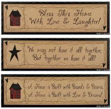 Primitive Antique Sign Rustic Country Home Decor Plaque Country House Decor Primitive Decorating Home Decor Signs